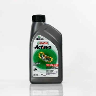 ACEITE CASTROL MOTOCICLETA ACTEVO 4T 20W50